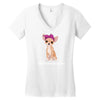 chihuahua mom Women's V-Neck T-Shirt