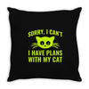 sorry i cant Throw Pillow