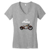 indian motorcycles retro Women's V-Neck T-Shirt
