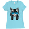 cat music Ladies Fitted T-Shirt