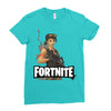 fortnite cartoon Ladies Fitted T-Shirt