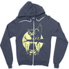 cat and bat halloween Zipper Hoodie
