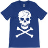 skull and crossbones pirate neon T-Shirt