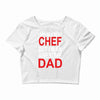 awesome chef dad Crop Top