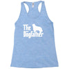 the dogfather cavalier king charles spaniel white Racerback Tank