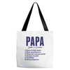 Papa Noun Definition Tote Bags