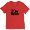 the dogfather labrador retriever V-Neck Tee