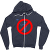 no selfie sticks girls Zipper Hoodie