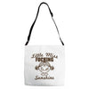 little miss fucking sunshine Adjustable Strap Totes