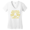 amazing dad Women's V-Neck T-Shirt