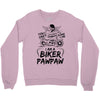 You Cant Scare Me I am Biker Pawpaw Crewneck Sweatshirt