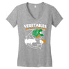 vegetables are what food eats Women's V-Neck T-Shirt