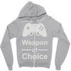 weapon of choice, gaming Zipper Hoodie