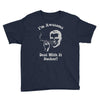 i'm awesome  funnycomic deal with it party retro cool Youth Tee