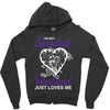 i'm not spoiled my husband just loves me Zipper Hoodie