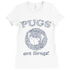 pugs not drugs Ladies Fitted T-Shirt