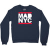 mad nyc new york city run fashion baseball jersey Crewneck Sweatshirt