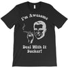 i'm awesome  funnycomic deal with it party retro cool T-Shirt