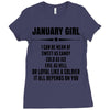 Super January Girl Ladies Fitted T-Shirt