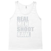 real men shoot raw Tank Top