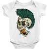 skull punk style Baby Onesie