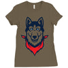 Siberian Husky Ladies Fitted T-Shirt