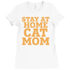 stay at home cat mom Ladies Fitted T-Shirt