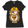 pirate owl Ladies Fitted T-Shirt