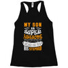 My Son Is Super Awesome His Stepdad Racerback Tank