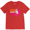 She Wants The D - Dunkin Donuts V-Neck Tee
