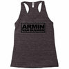 armin van buuren black logo Racerback Tank