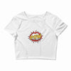 POW! Funny Explosion Cartoon Crop Top