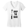 drop the base Women's V-Neck T-Shirt