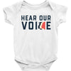 Women's March Hear Our Voice Baby Onesie