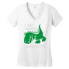 t rex hasst liegest&uuml;tze Women's V-Neck T-Shirt