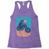 smile more, ride a motorcycle Racerback Tank
