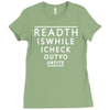 read this while i check out your tis Ladies Fitted T-Shirt