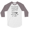 good book and coffee rectangle 3/4 Sleeve Shirt