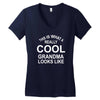 this is what a cool grandma looks like Women's V-Neck T-Shirt