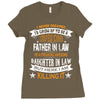 Super Cool Father In Law Of A Freaking Awesome Daughter In Law Ladies Fitted T-Shirt