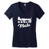 czech mate yak 11 race 86 reno air racer air racing decal Women's V-Neck T-Shirt