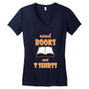 humor book t shirt Women's V-Neck T-Shirt