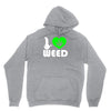 i love weed fun Unisex Hoodie
