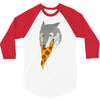 pizza wolf 3/4 Sleeve Shirt