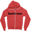 beautifull woman Zipper Hoodie