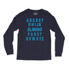 alphabet abc elemno Long Sleeve Shirts