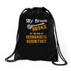 environmental scientist Drawstring Bags