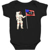 Astronaut Celebrating Independence  Day at 1776 Baby Bodysuit