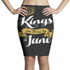 kings are born in june Pencil Skirts