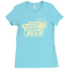 save water drink beer Ladies Fitted T-Shirt